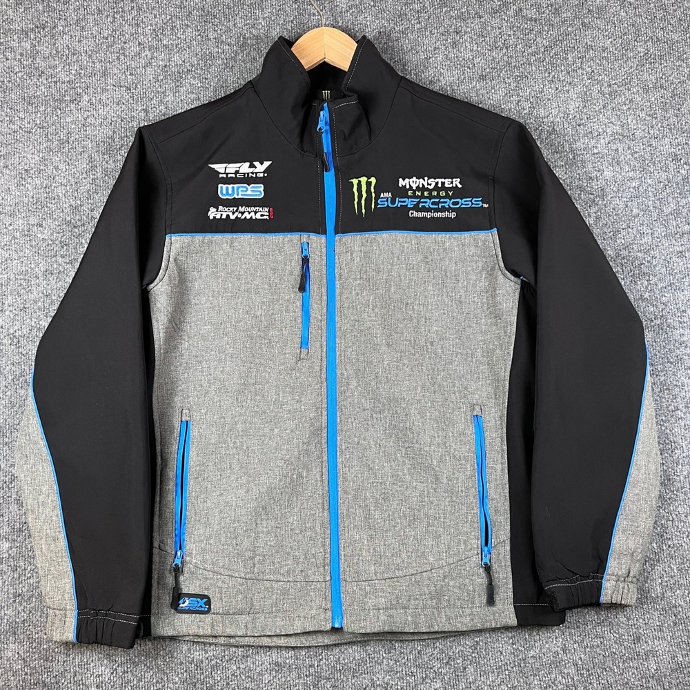 Monster Energy Supercross Championship Team Jacket Mens L Full Zip Fly Racing
